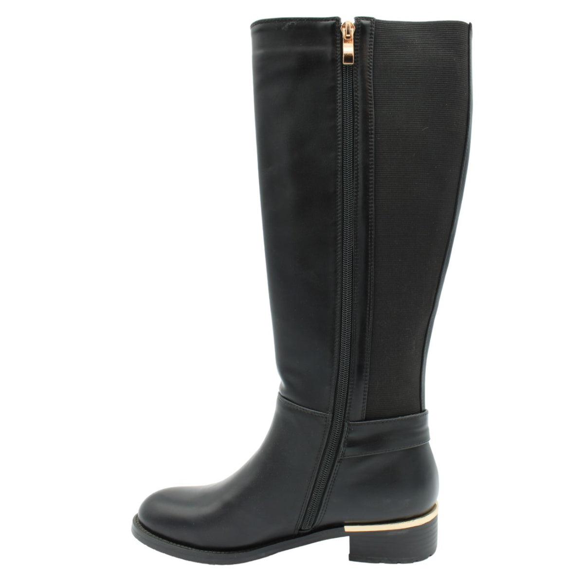 #2178 Womens Low Heeled Dress High Boot