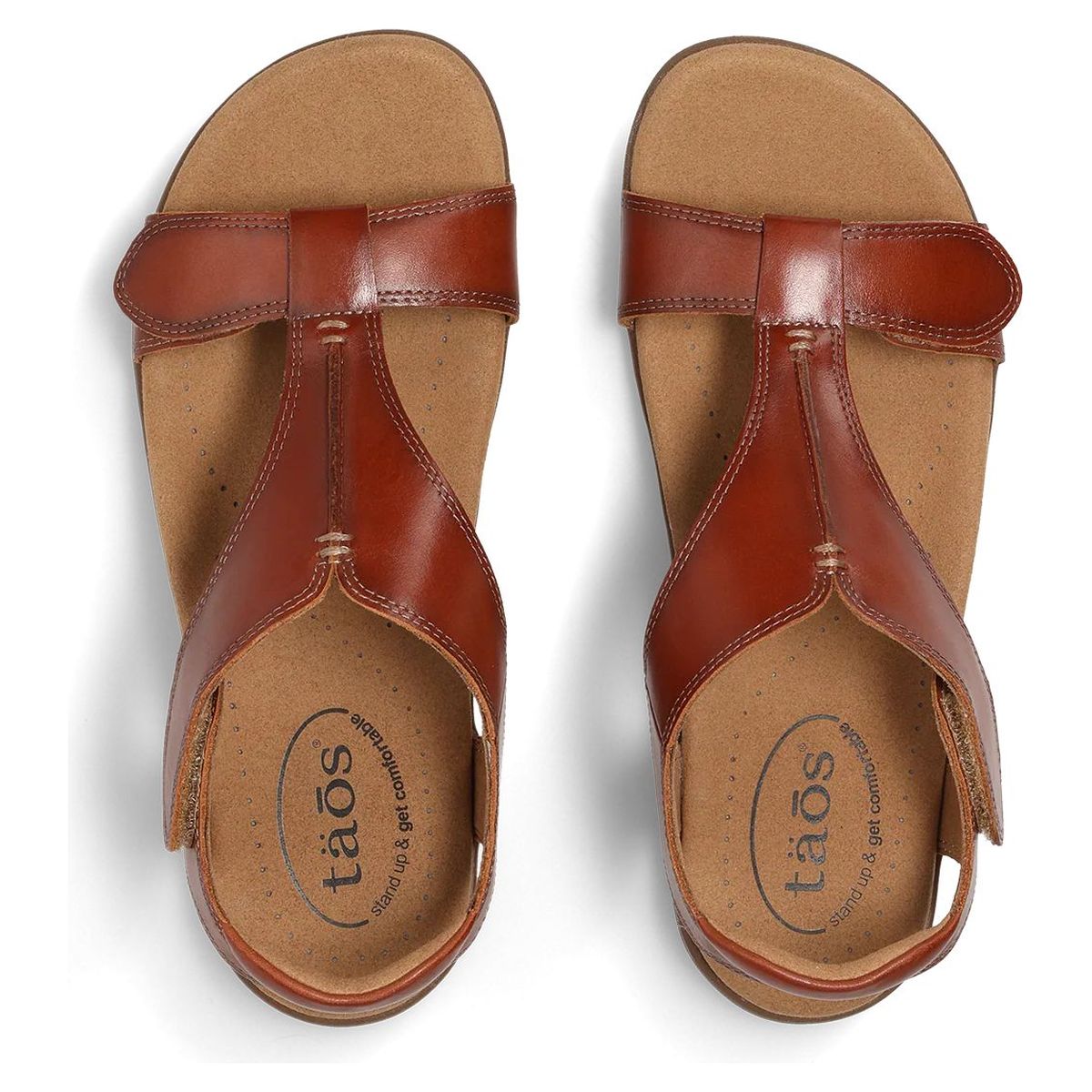 Taos The Show Adjustable Strap Sandal - Cognac