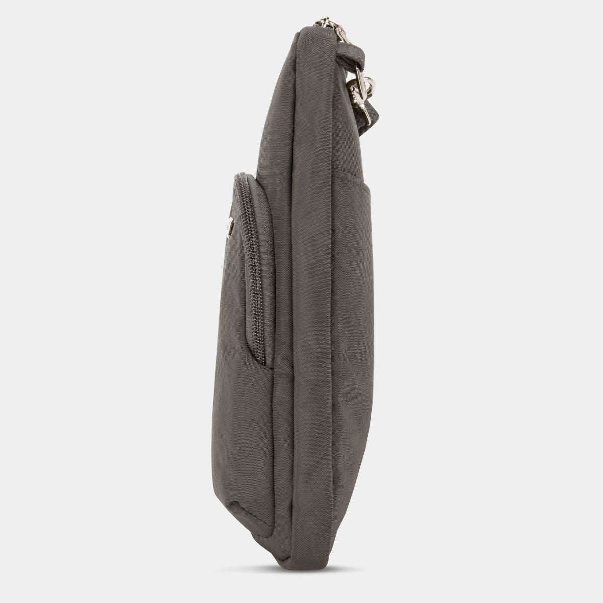 Travelon Anti-Theft Essentials Mini Asymmetric Crossbody in Smoke
