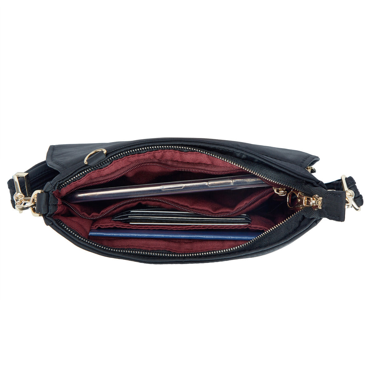 Anti-Theft Addison Convertible Belt Bag in Black