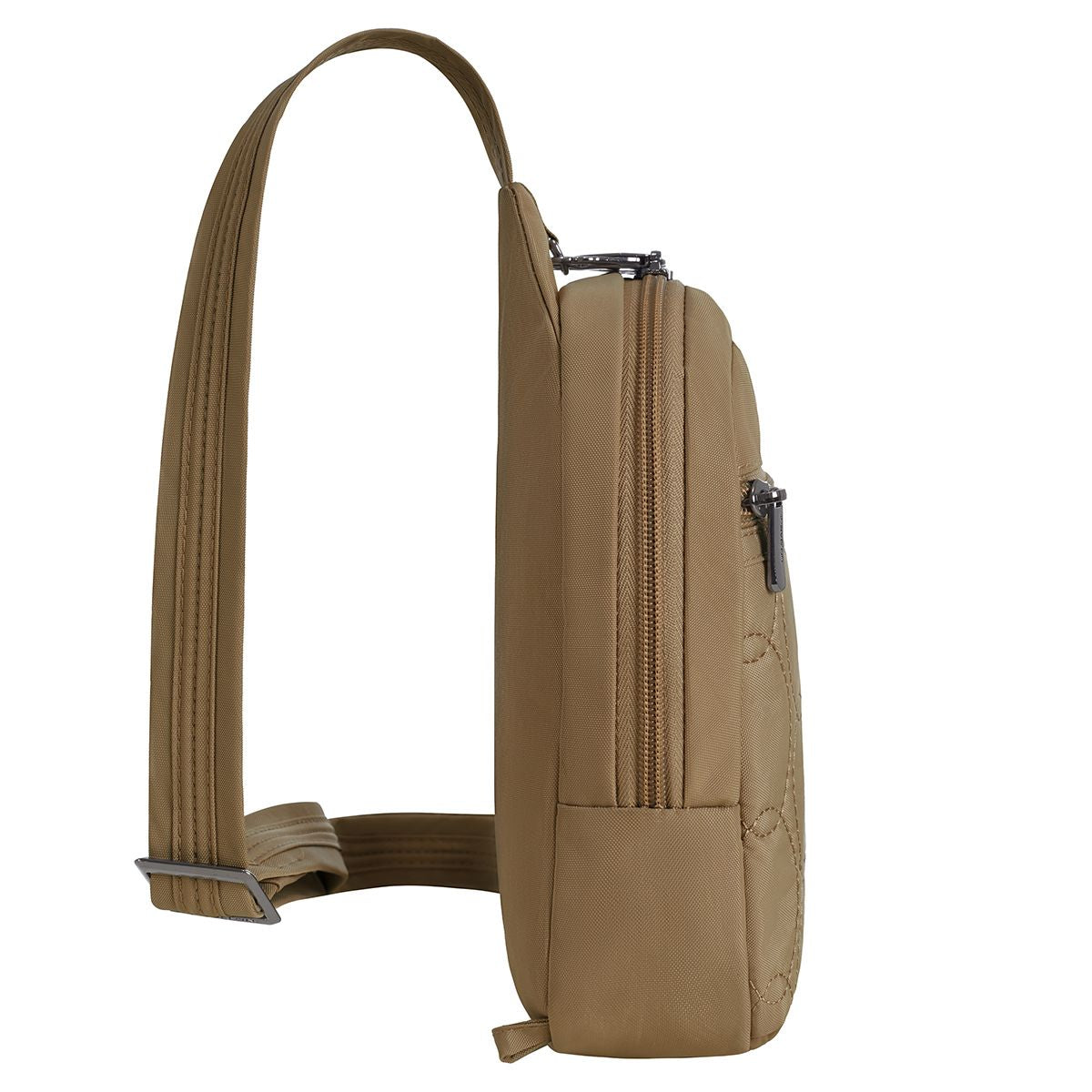 Travelon Women's Runways Anti-Theft Small Sling in Latte
