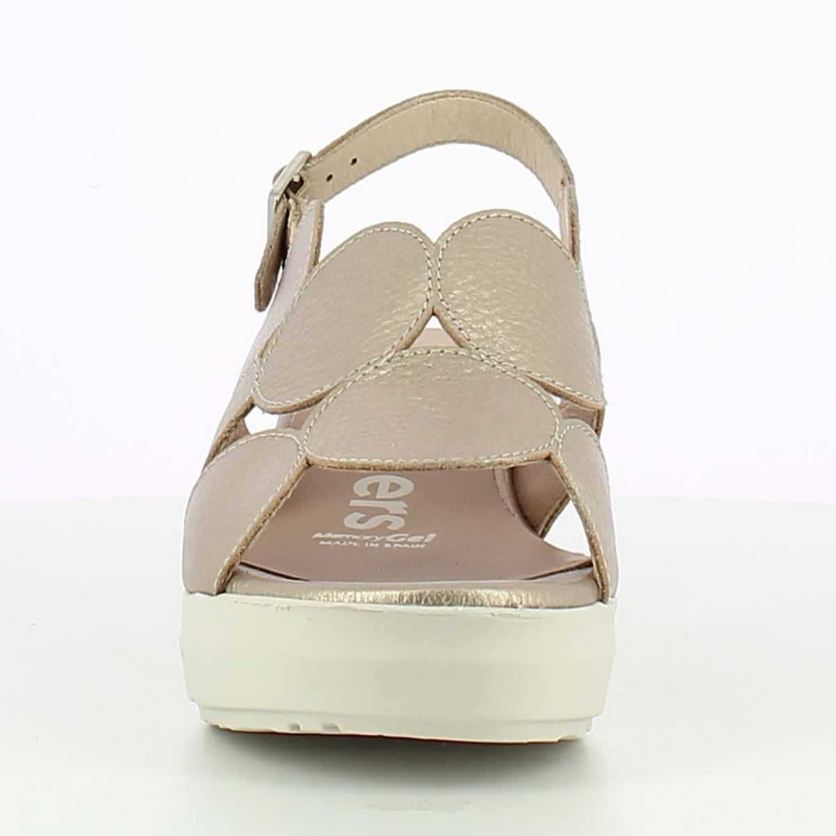 Gabor D-8210 Glow Platino Wedge Slingback Sandal