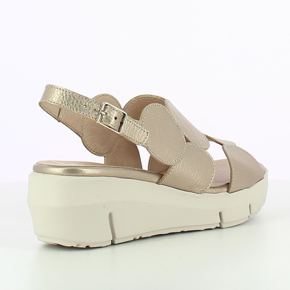 Gabor D-8210 Glow Platino Wedge Slingback Sandal