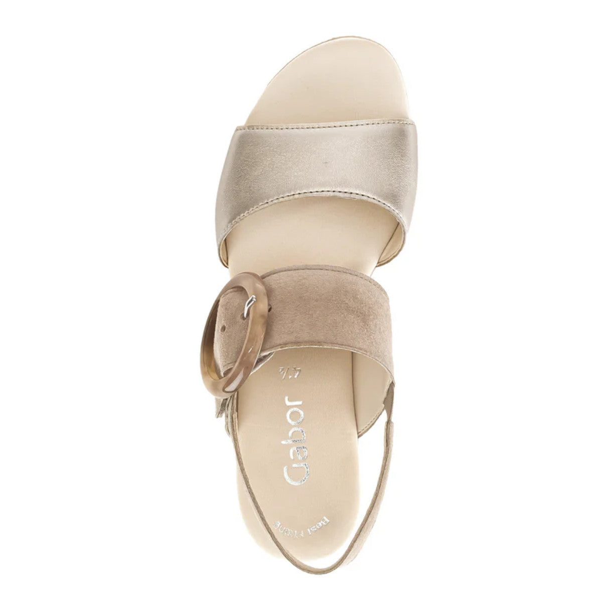 Gabor 645.62 Wedge Sandals – Pewter
