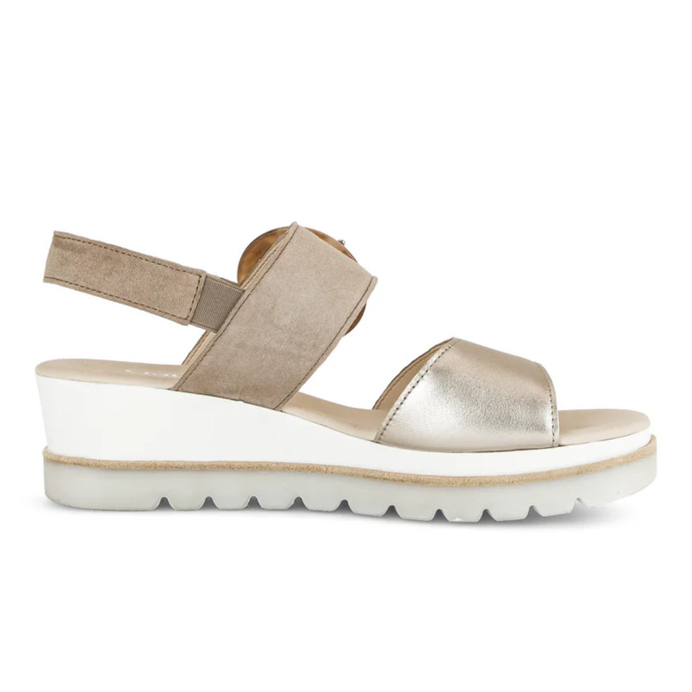 Gabor 645.62 Wedge Sandals – Pewter