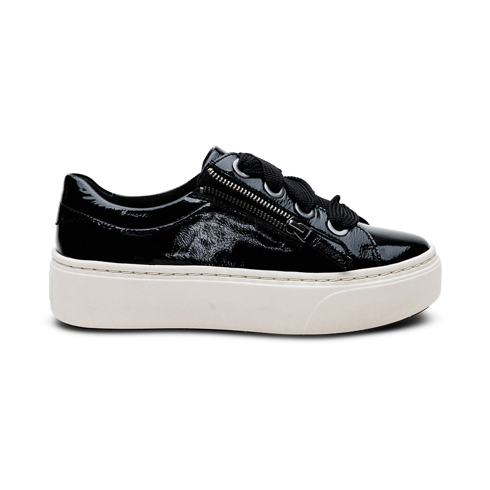 Aetrex Aubrey Arch Support Platform Sneaker – Black Patent