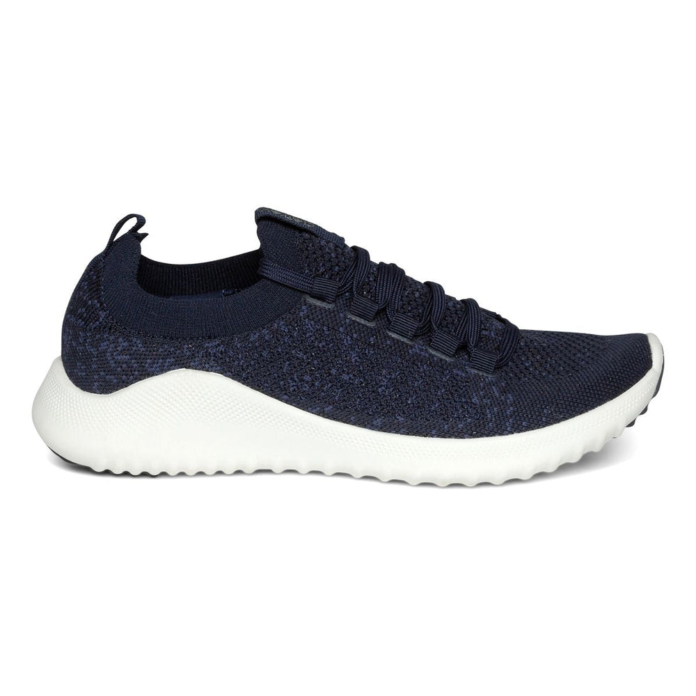 Aetrex Carly Women's Arch Support Sneakers – Navy