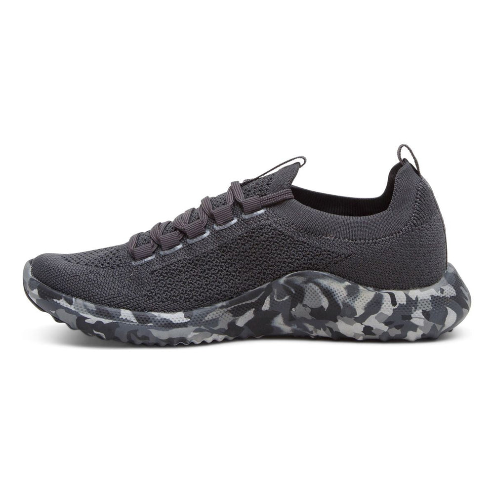 Aetrex Carly Women's Arch Support Sneakers – Charcoal Camo