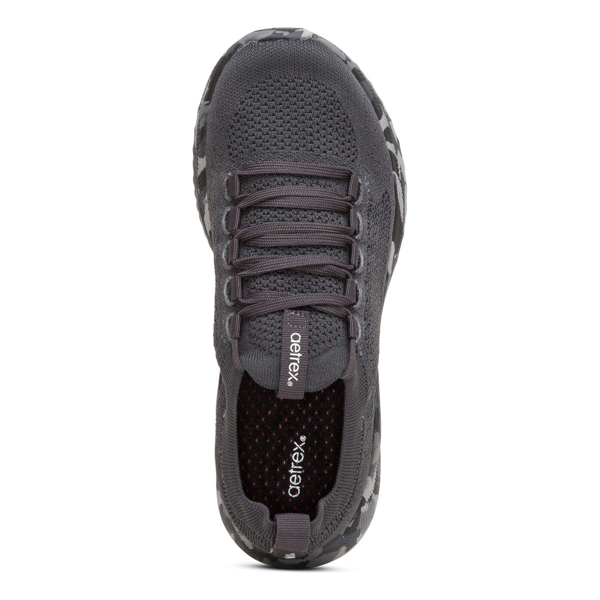 Aetrex Carly Women's Arch Support Sneakers – Charcoal Camo