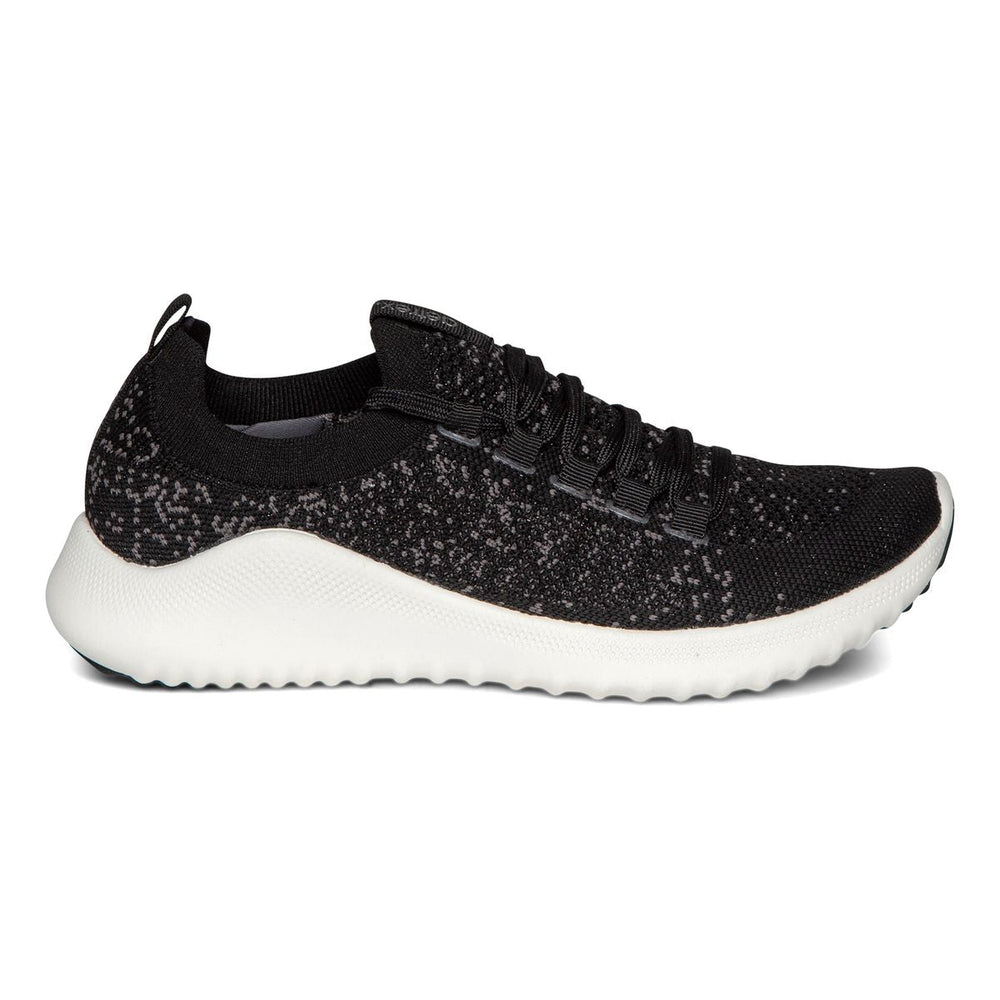 Aetrex Carly Women's Arch Support Sneakers – Black