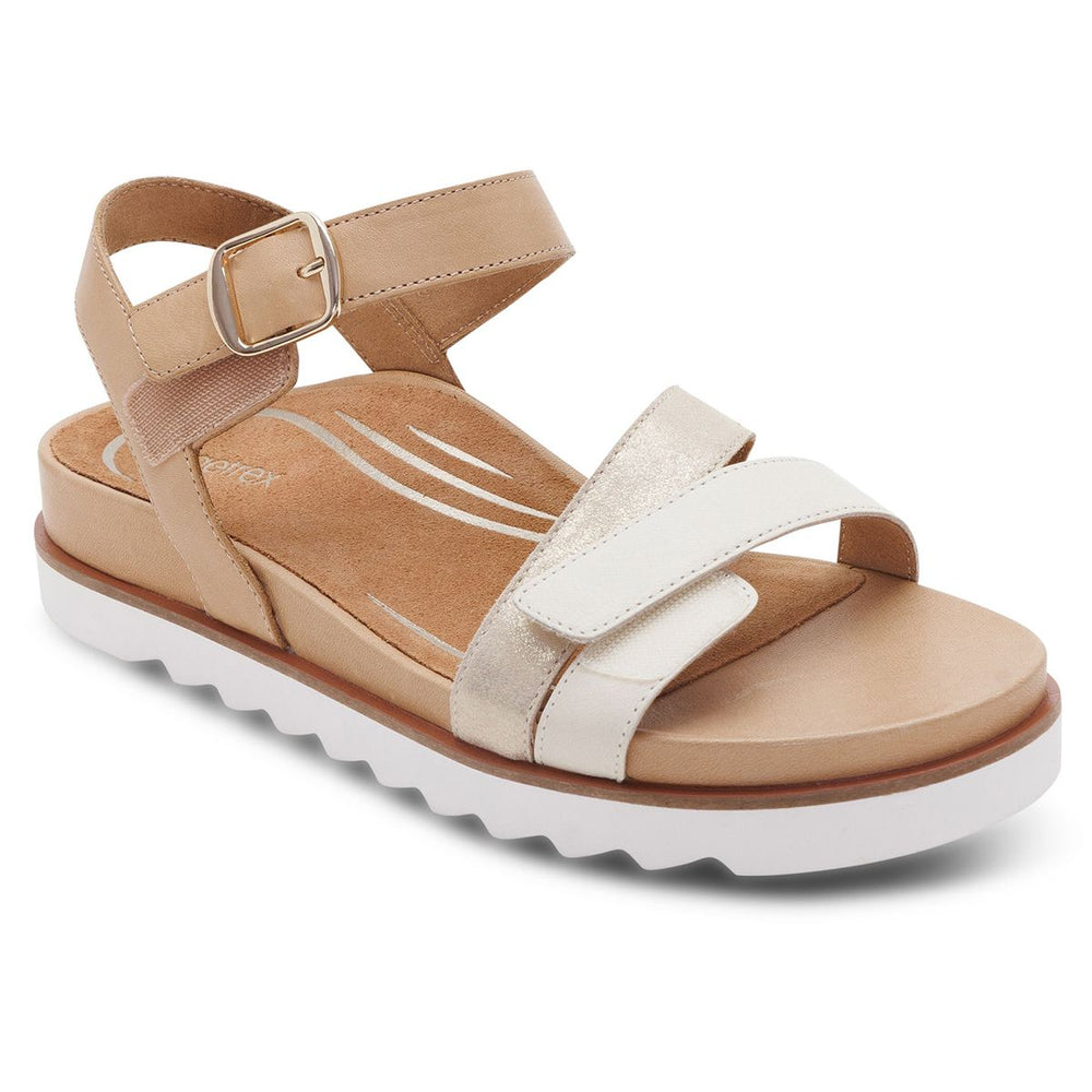 Aetrex Cass Women's Arch Support Sandal – Champagne