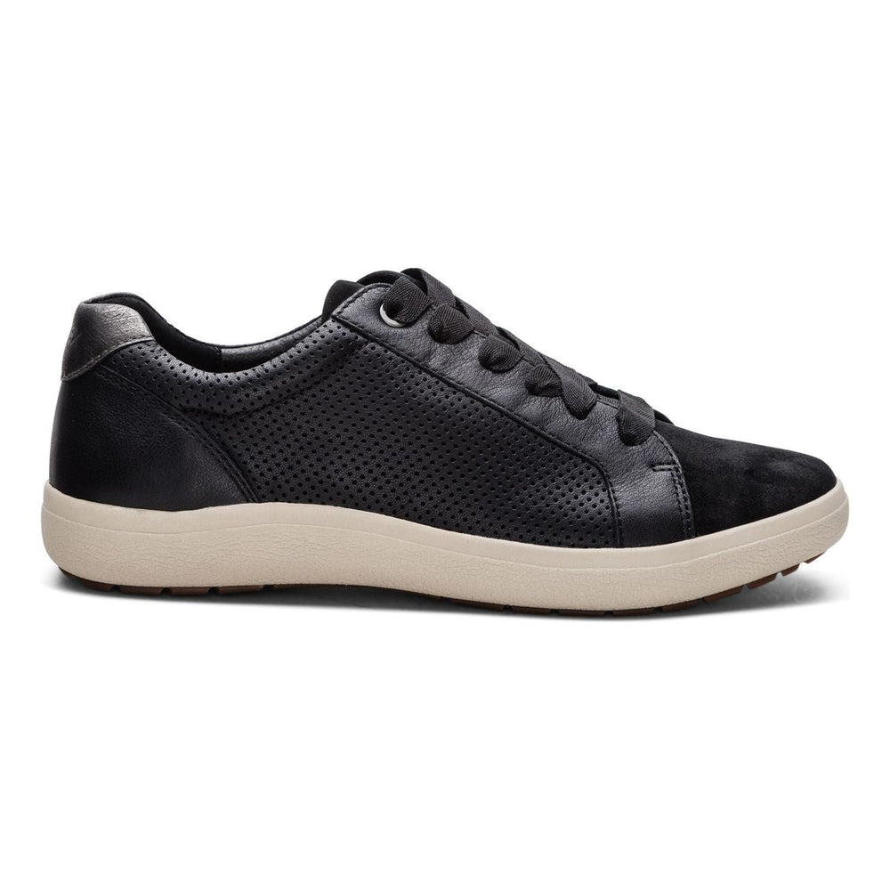 Aetrex Courtney Women's Lace-up Sneakers – Black