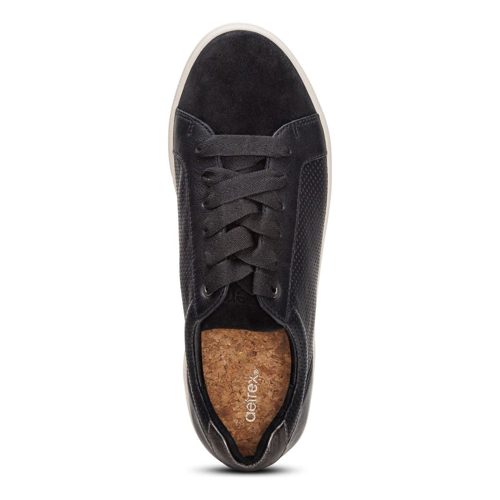 Aetrex Courtney Women's Lace-up Sneakers – Black