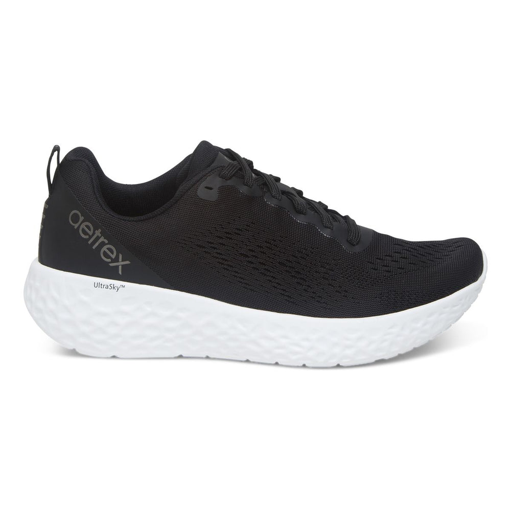 Aetrex Danika Women's Arch Support Sneaker – Black