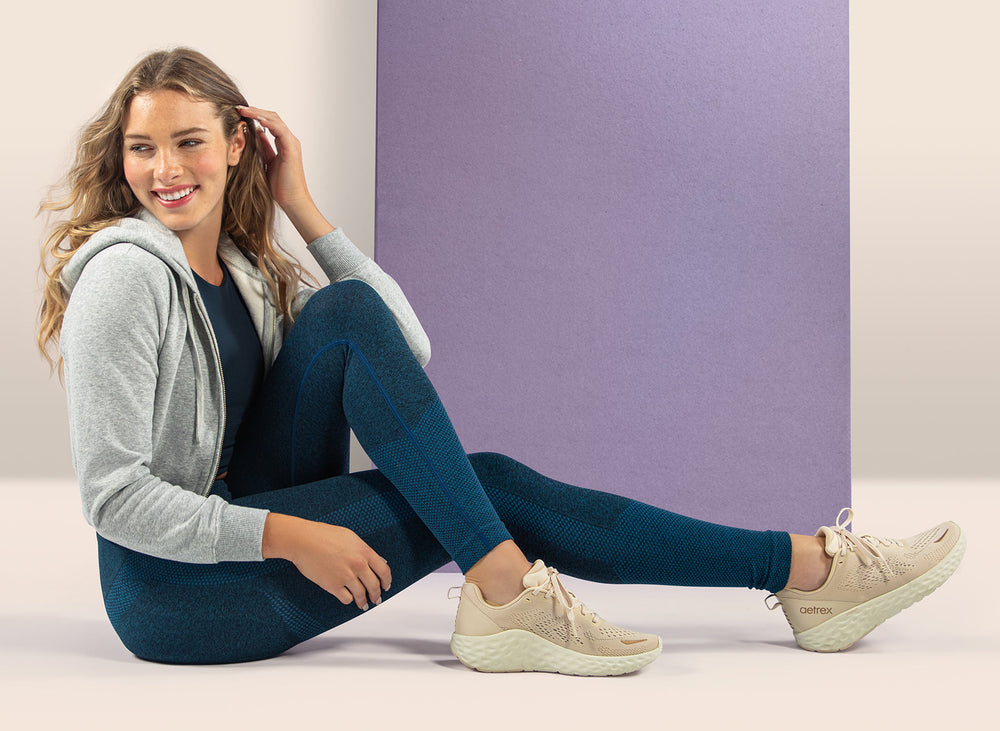 Aetrex Danika Women's Arch Support Sneaker – Ivory
