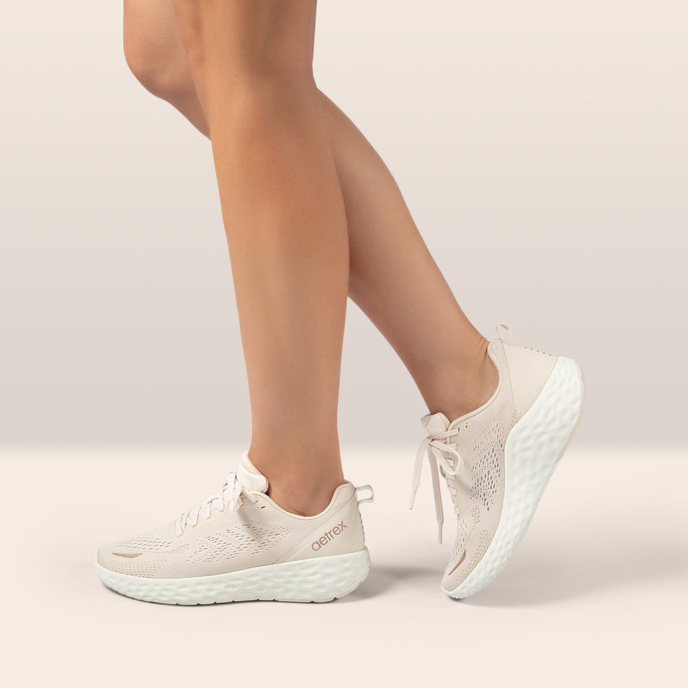 Aetrex Danika Women's Arch Support Sneaker – Ivory