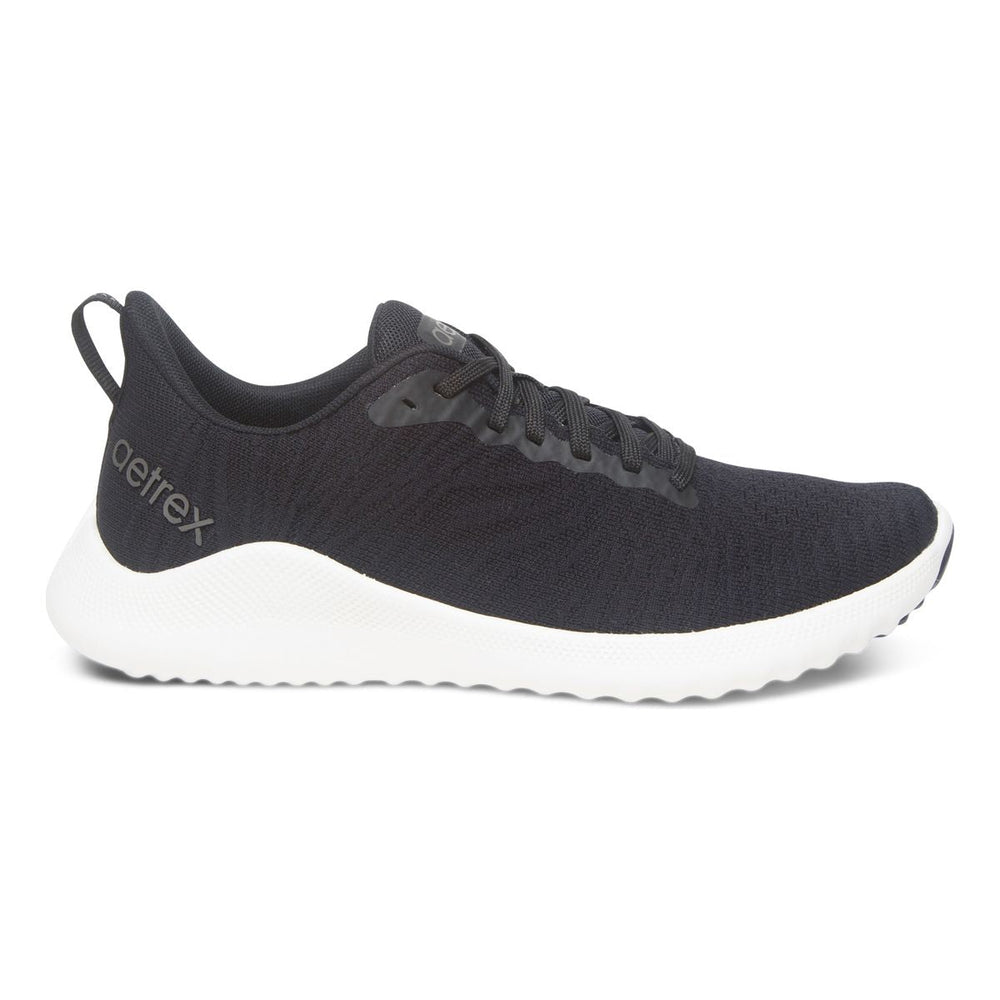 Aetrex Emery Women's Arch Support Sneaker – Black