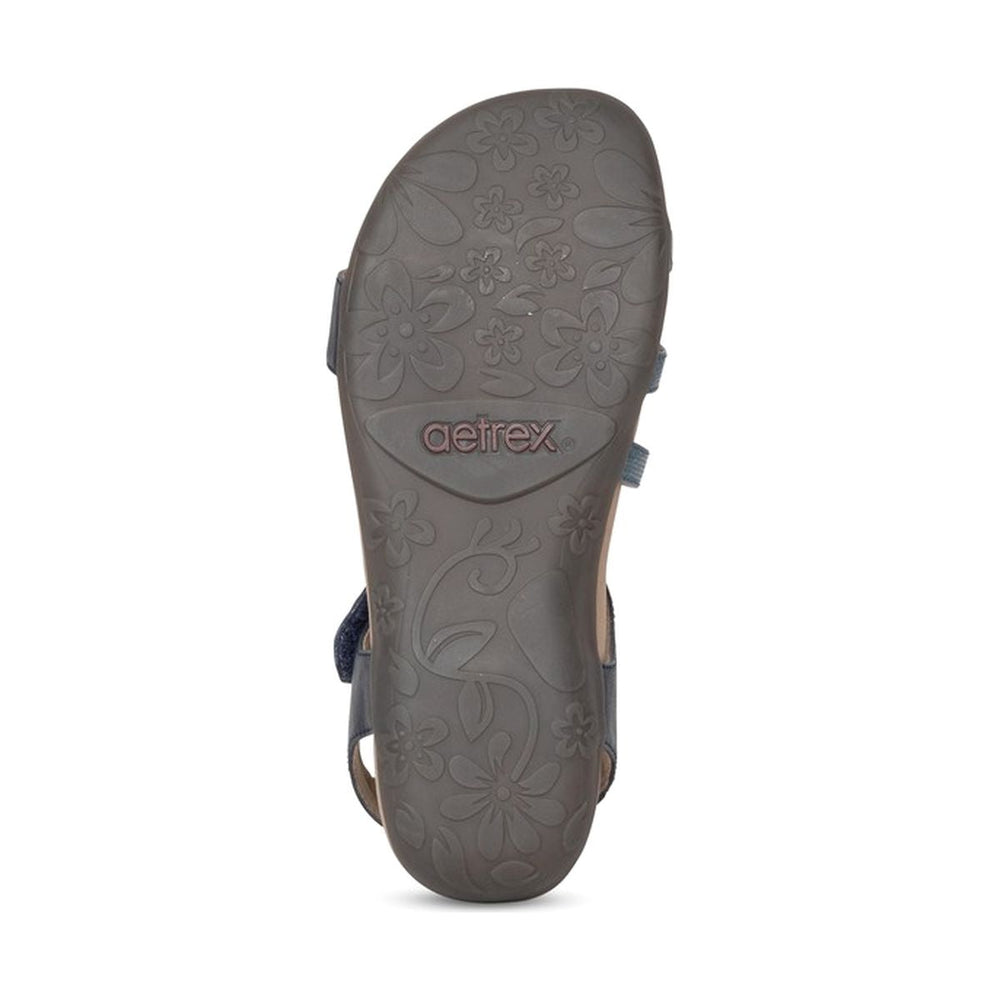 Aetrex Jess Women's Adjustable Quarter Strap Sandal – Navy