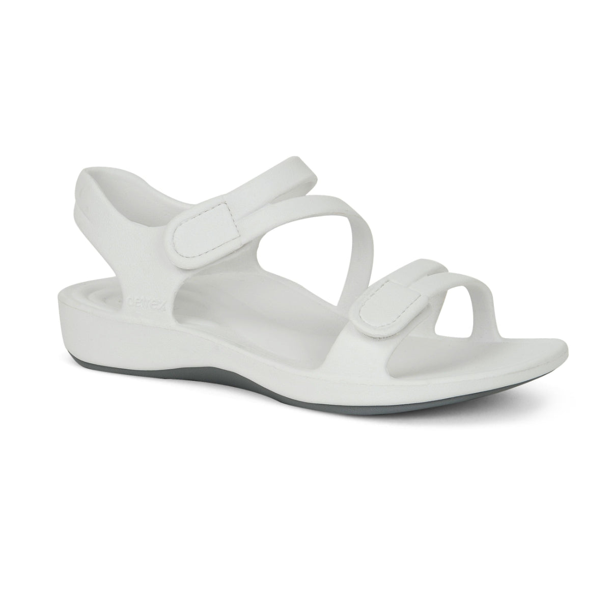  Aetrex Jillian Sport EVA Sandal in white. Perfect for the pool or beach. 