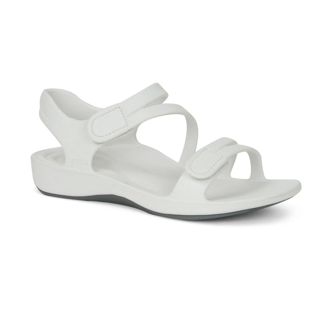  Aetrex Jillian Sport EVA Sandal in white. Perfect for the pool or beach. 