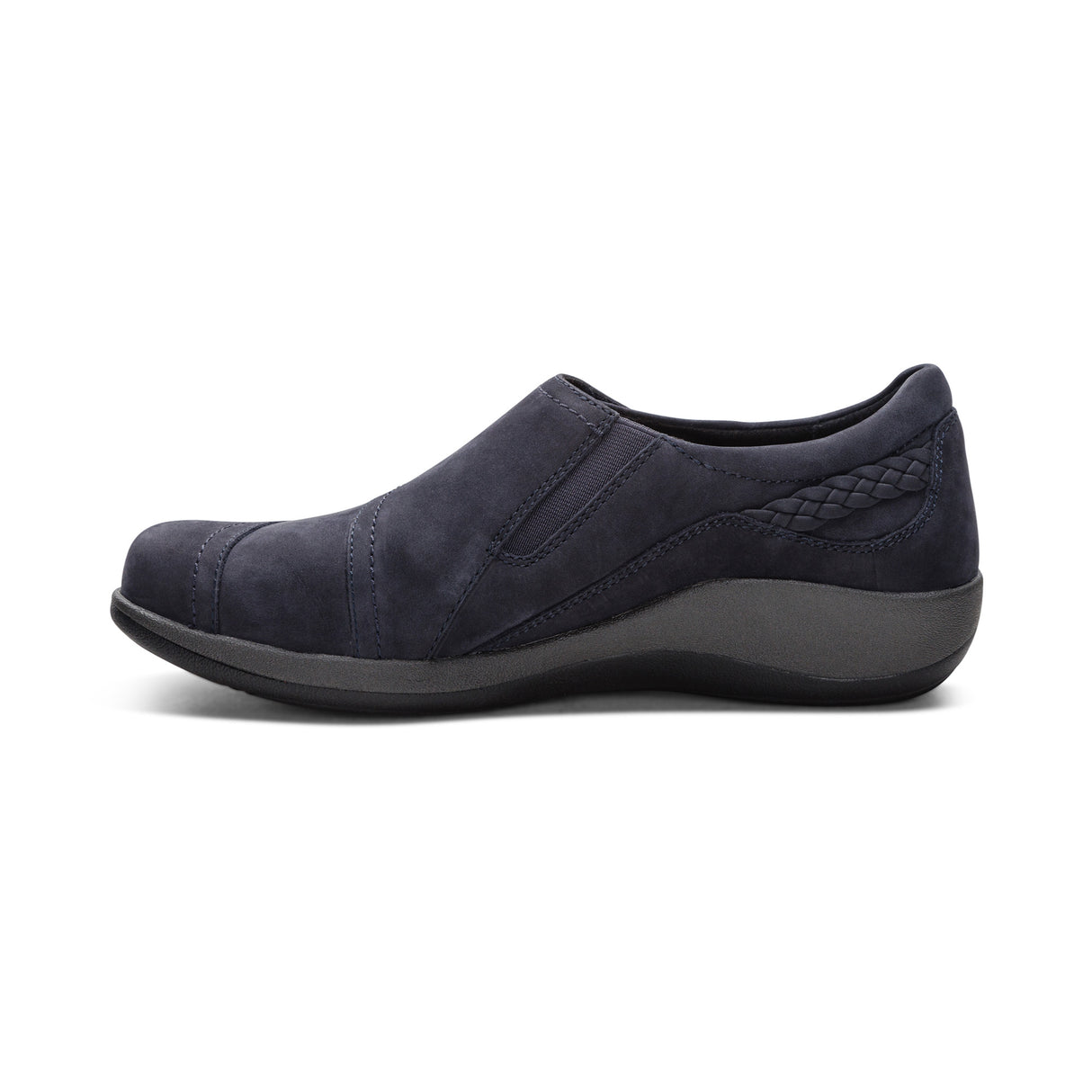 Aetrex Karina Women's Monk Strap Velcro – Navy