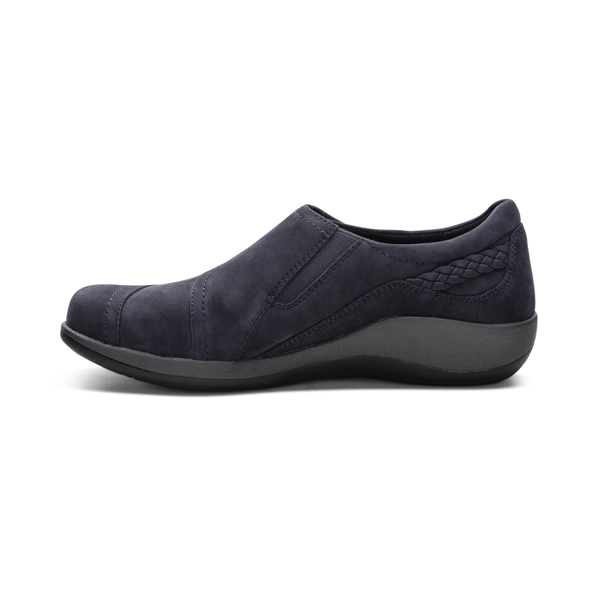 Aetrex Karina Women's Monk Strap Velcro – Navy