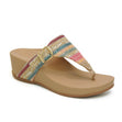 Aetrex Kate Women's Wedge Slide Sandal – Woven Multi