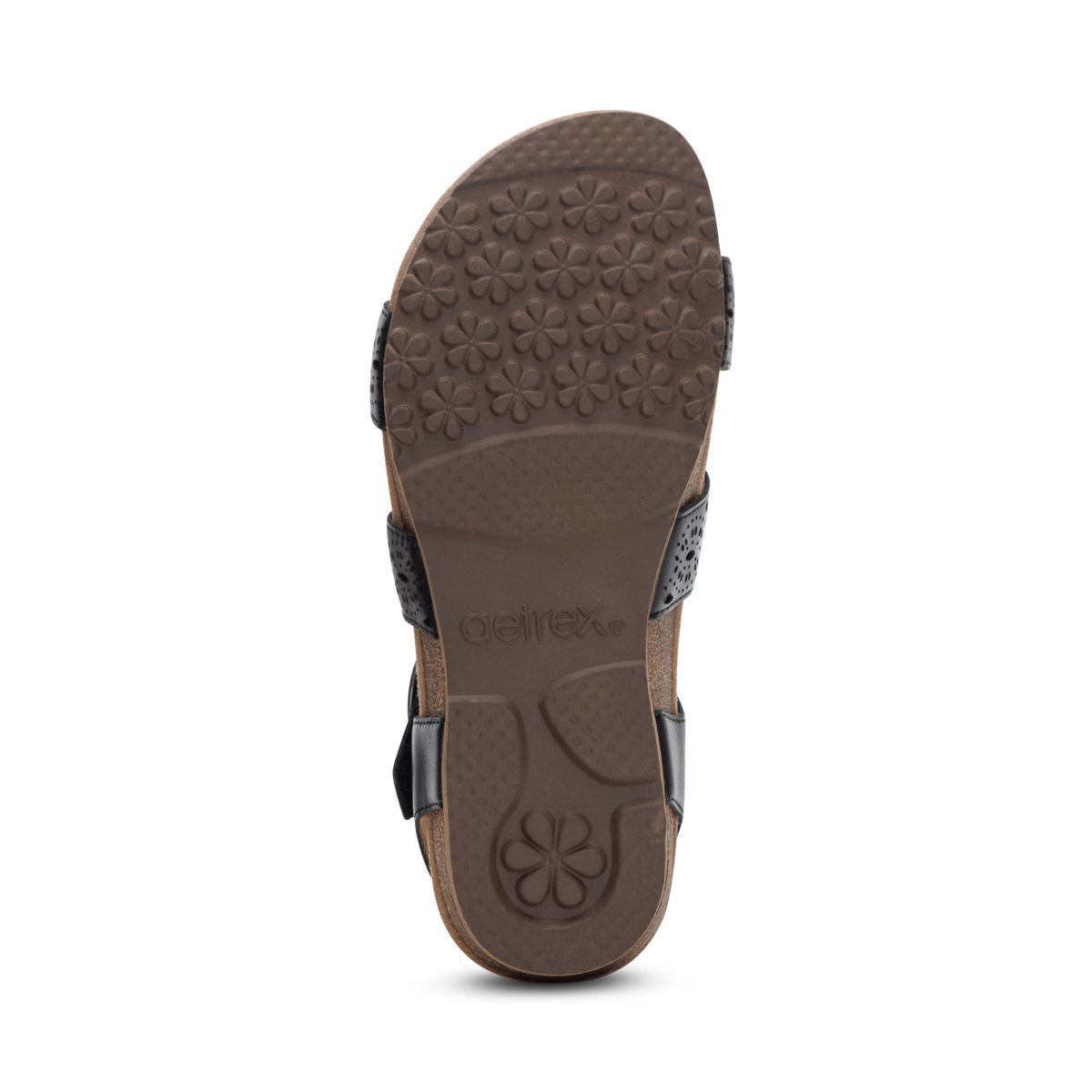 Aetrex Lilly Women's Quarter Strap Cutout Sandal – Black