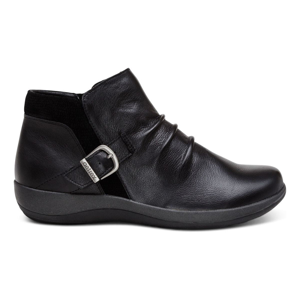 Aetrex Luna Women's Wide Ankle Boot – Black