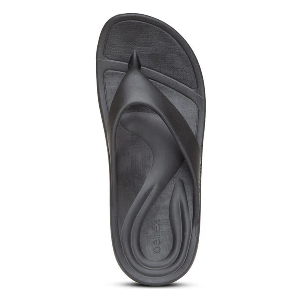 Aetrex Maui Women's Orthotic Flips – Black