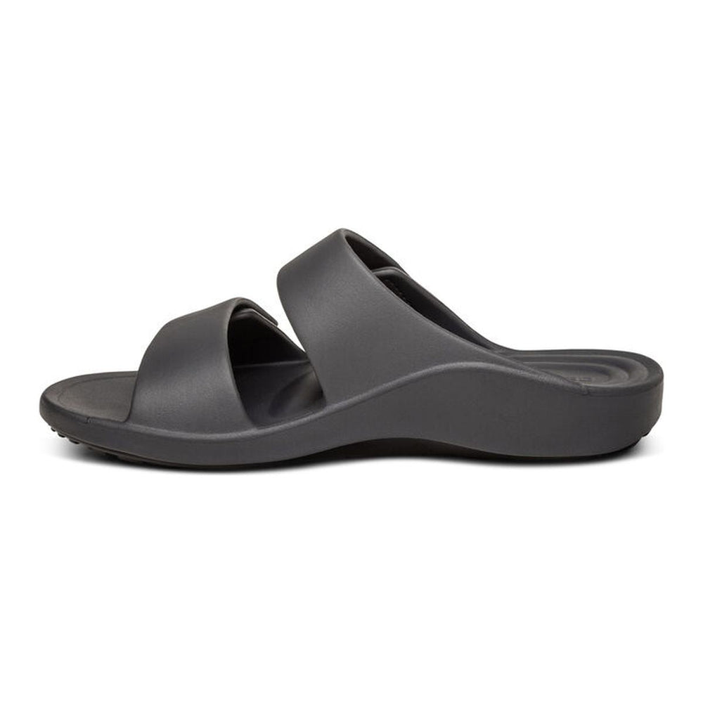 Aetrex Milos Men's Orthotic Slides – Black