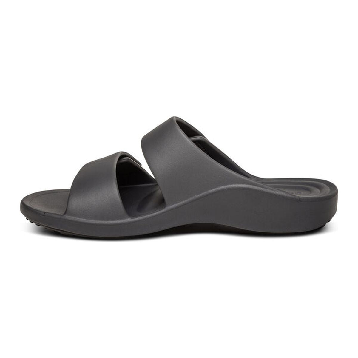Aetrex Milos Men's Orthotic Slides – Black