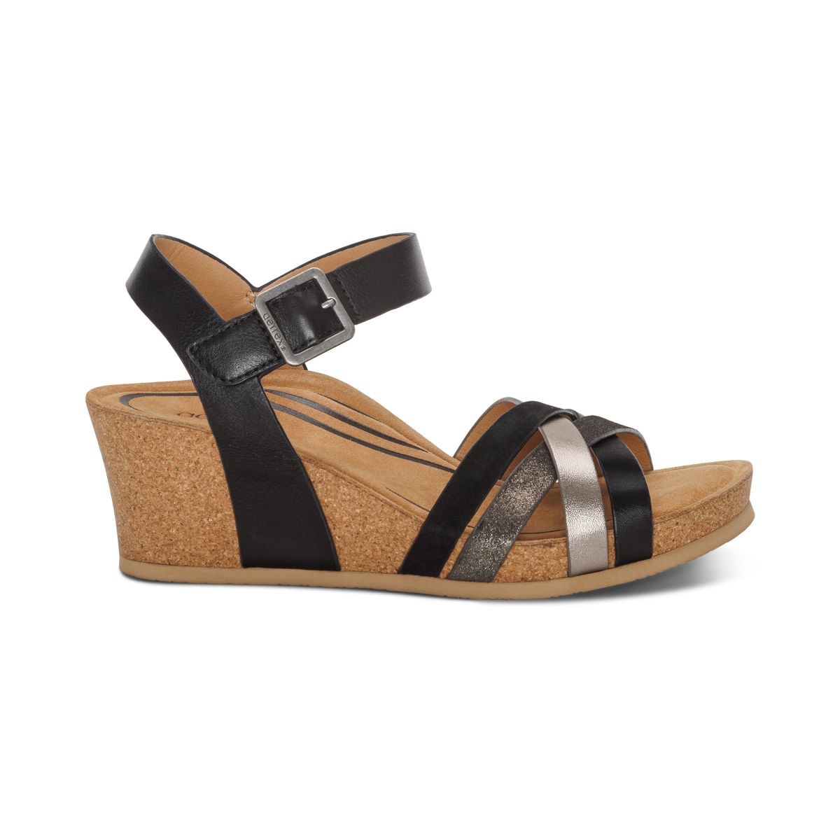 Aetrex Noelle Women's Arch Support Wedge – Black