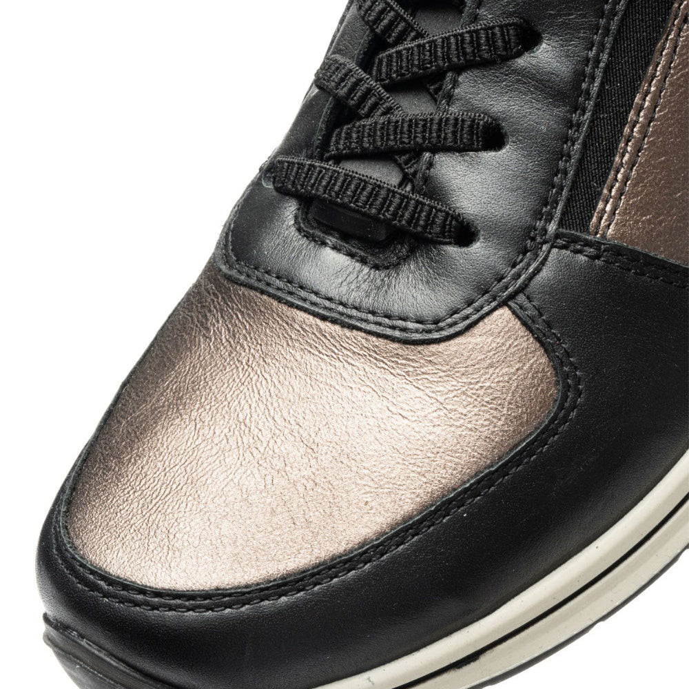 Ara Ovation Women's Lace Hands Free Sneaker in Black