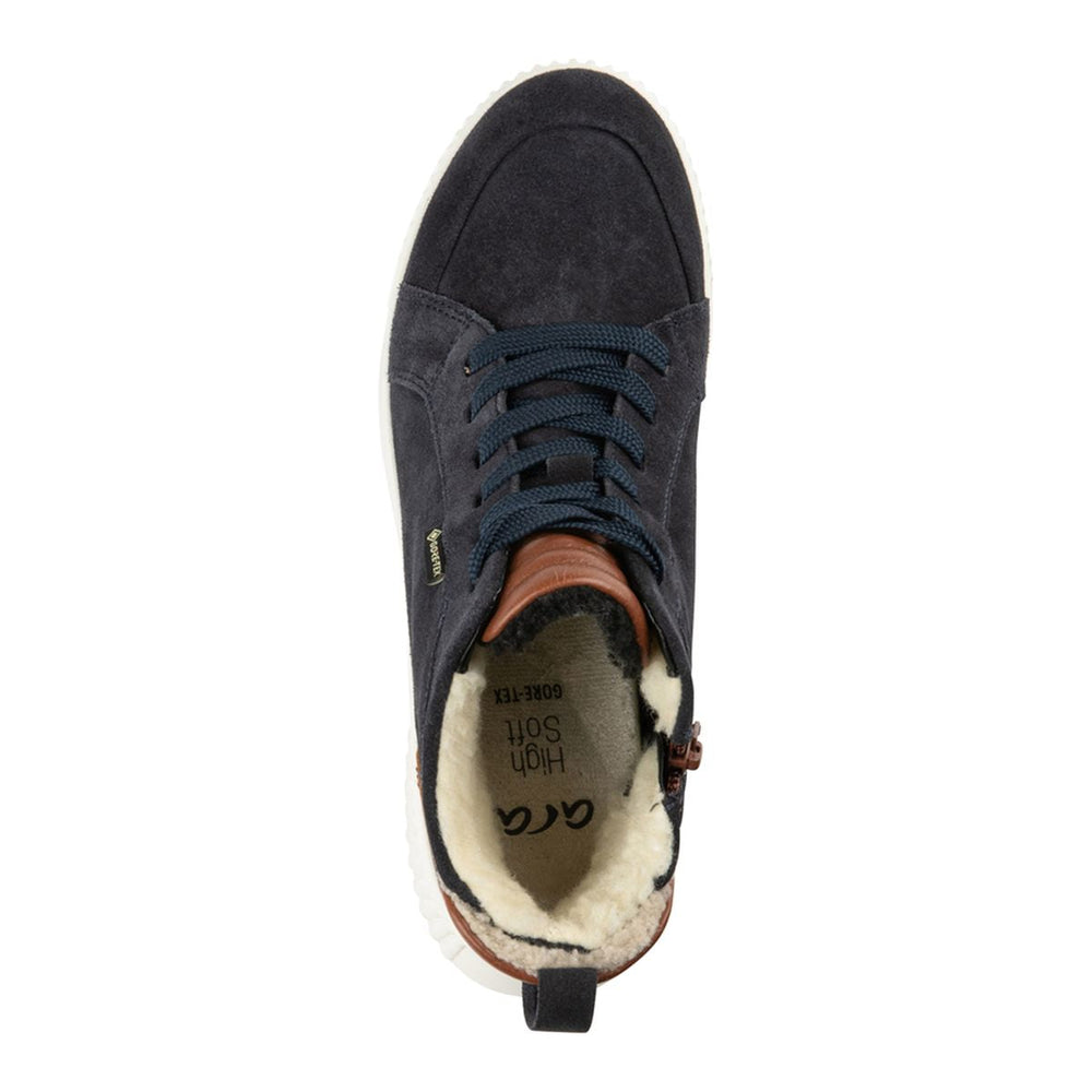 Ara Dahlia Women's GORE-TEX Lace-Up Ankle Boot in Navy
