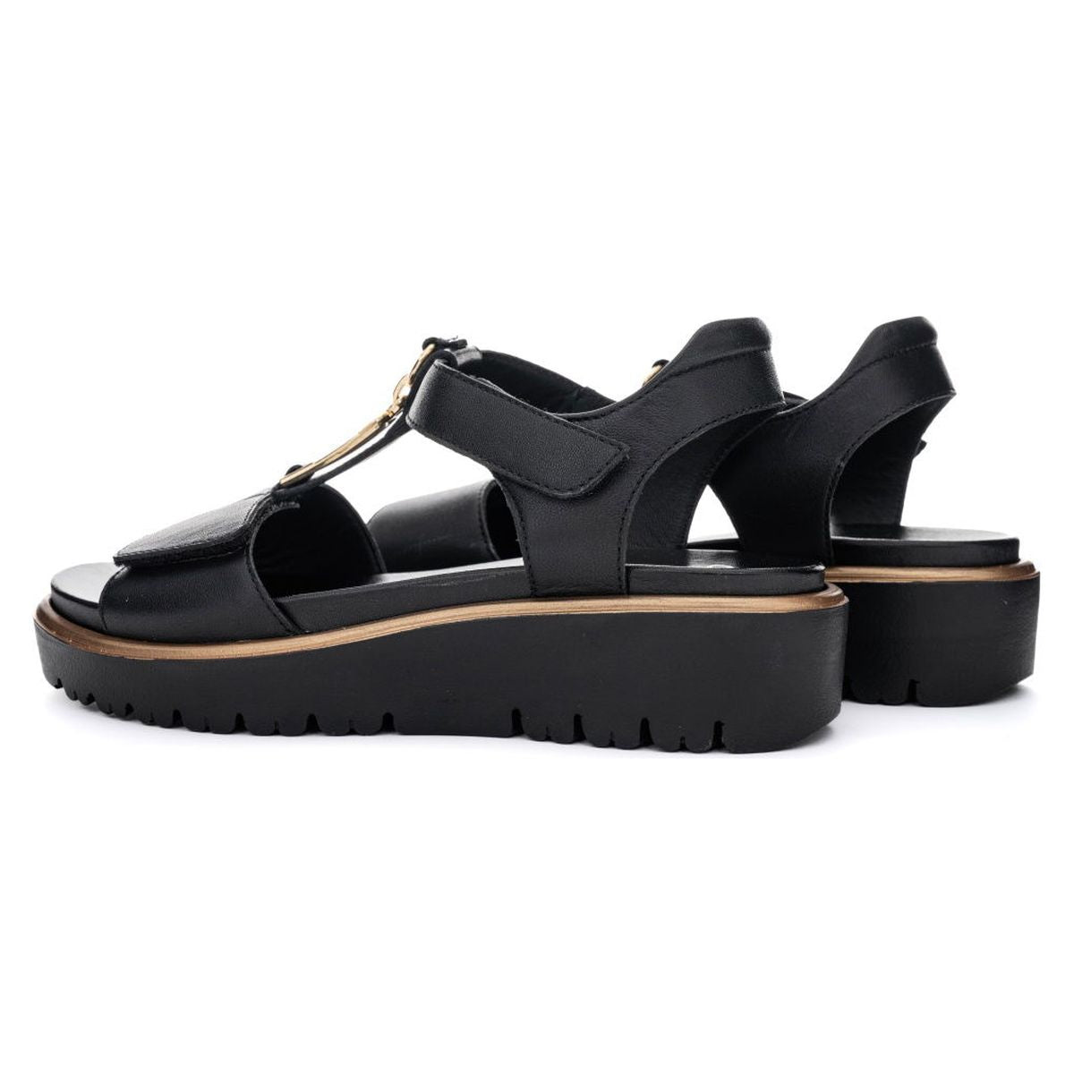 Ara Belize Wedge Sandal in Black