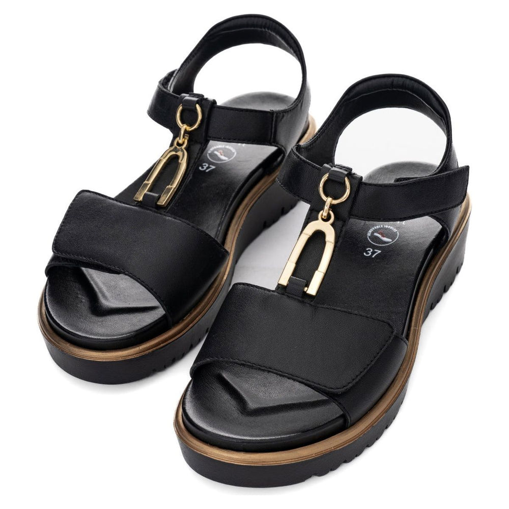 Ara Belize Wedge Sandal in Black
