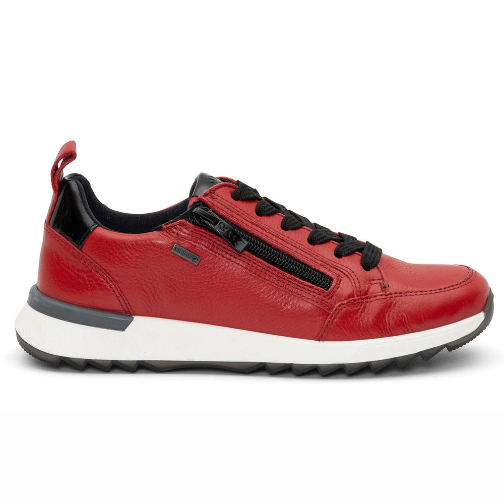 Ara Victoria Women's GORE-TEX Zip Sneaker In Red