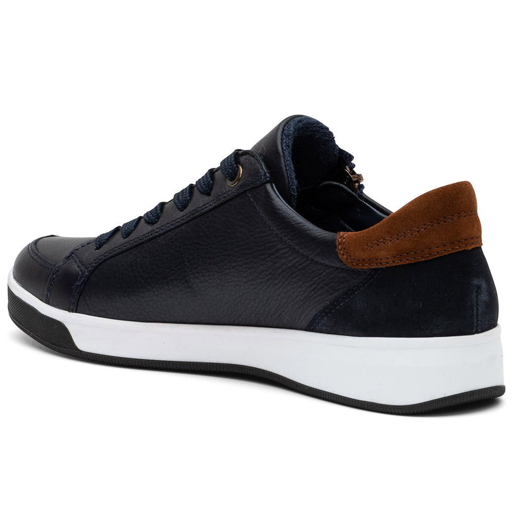Ara Rei-Low Women's Zip Sneaker in Navy