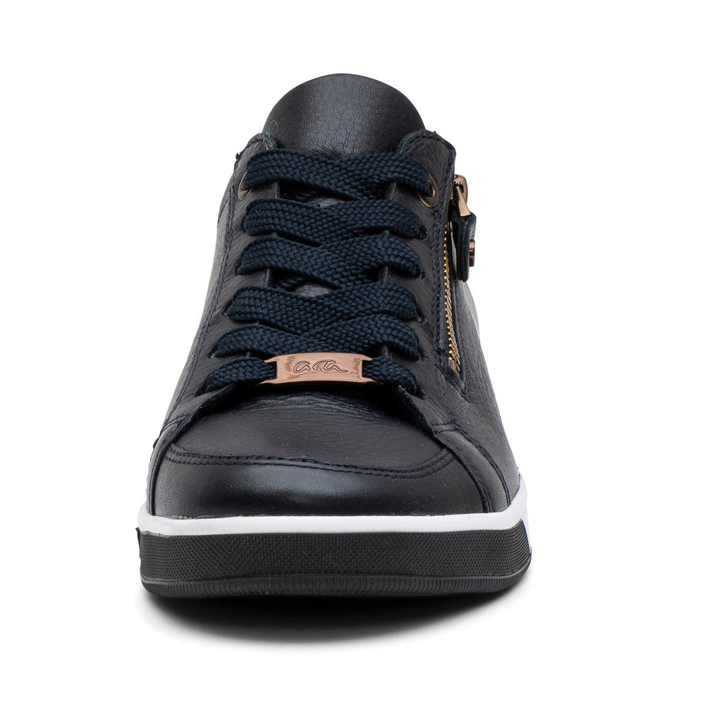 Ara Rei-Low Women's Zip Sneaker in Navy