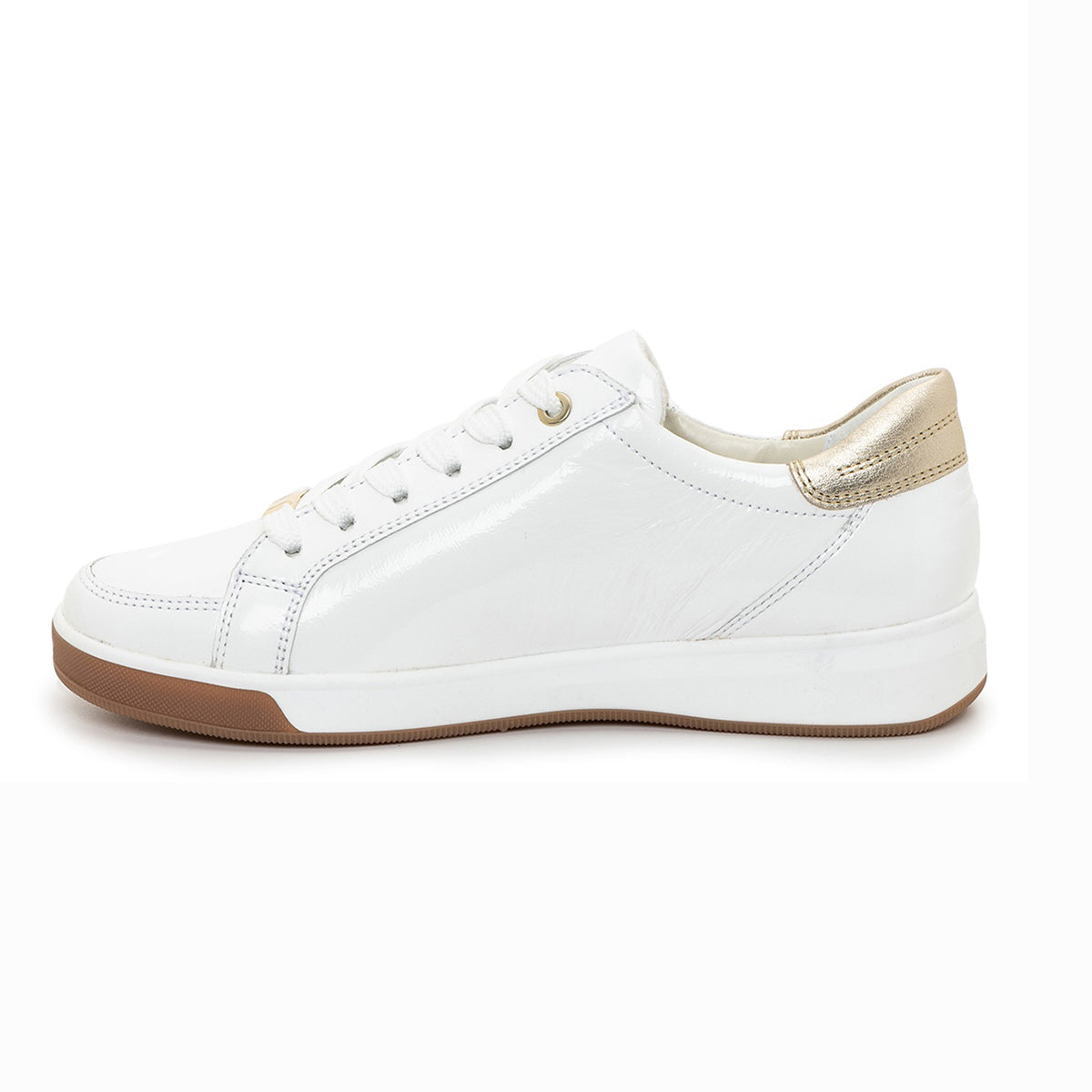 Ara Rei-Low Women's Zip Sneaker in White