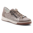 Ara Rei-Low Women's Zip Sneaker in Beige