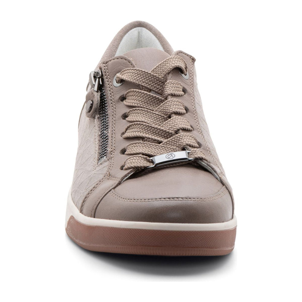 Ara Rei-Low Women's Zip Sneaker in Beige