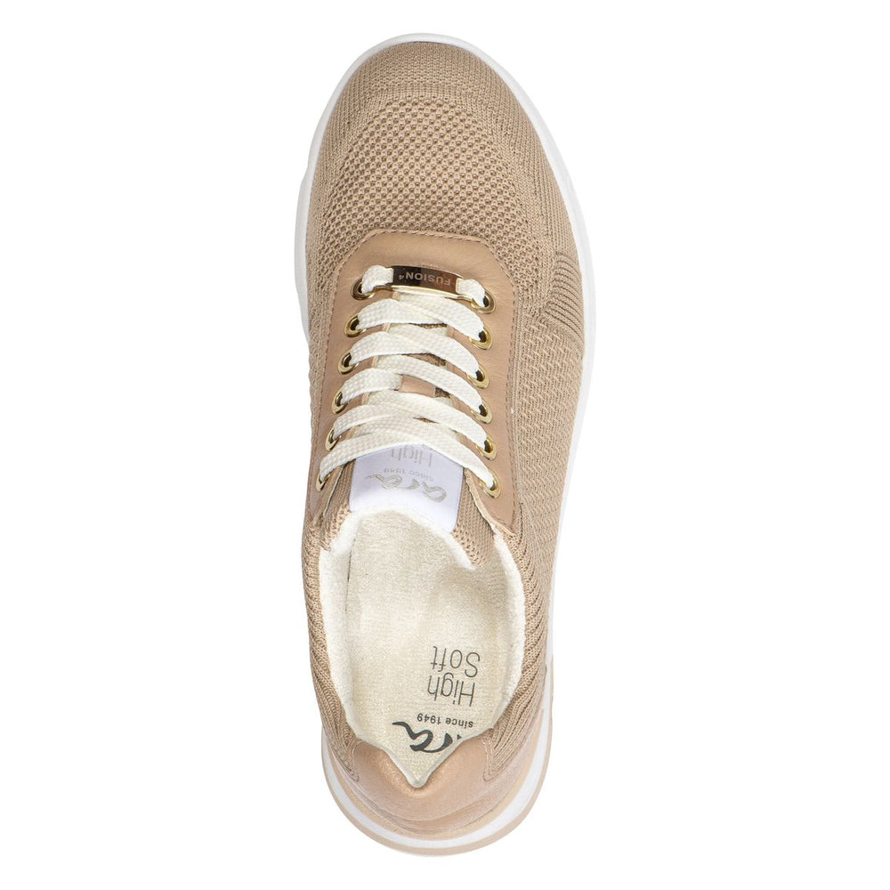 Ara Nassau II Women's Lace-Up Sneaker In Taupe