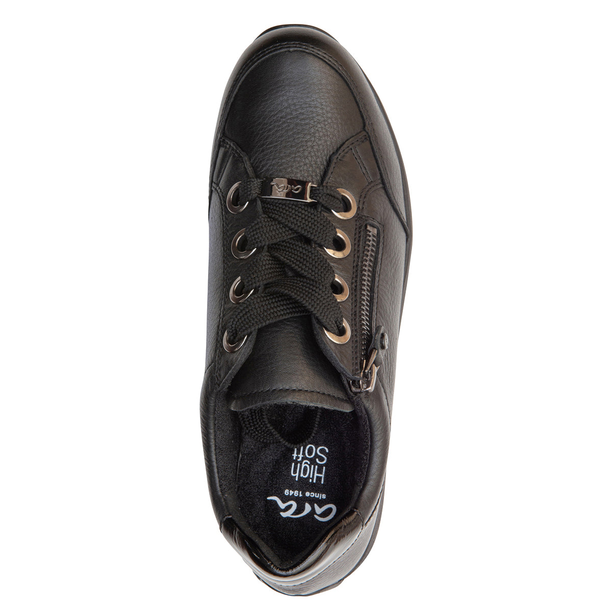 Ara Ollie Women's Zip Sneaker In Black