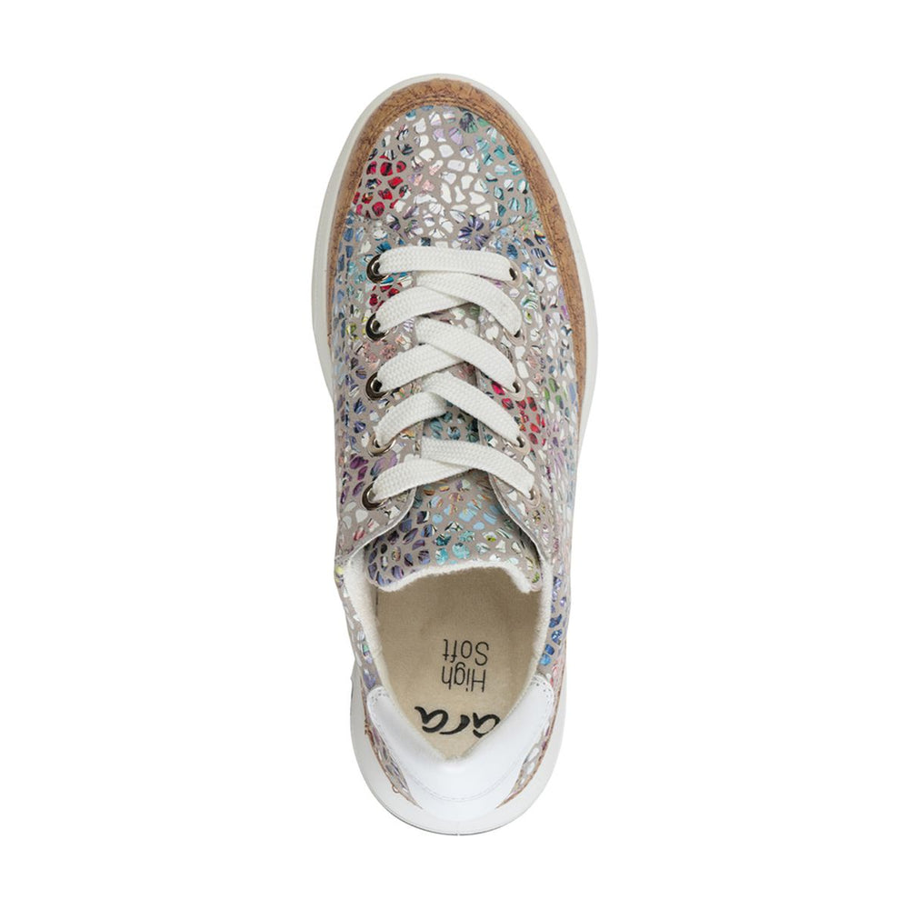 Ara Rem Women's Kork Wrap Lace Sneaker in Multi