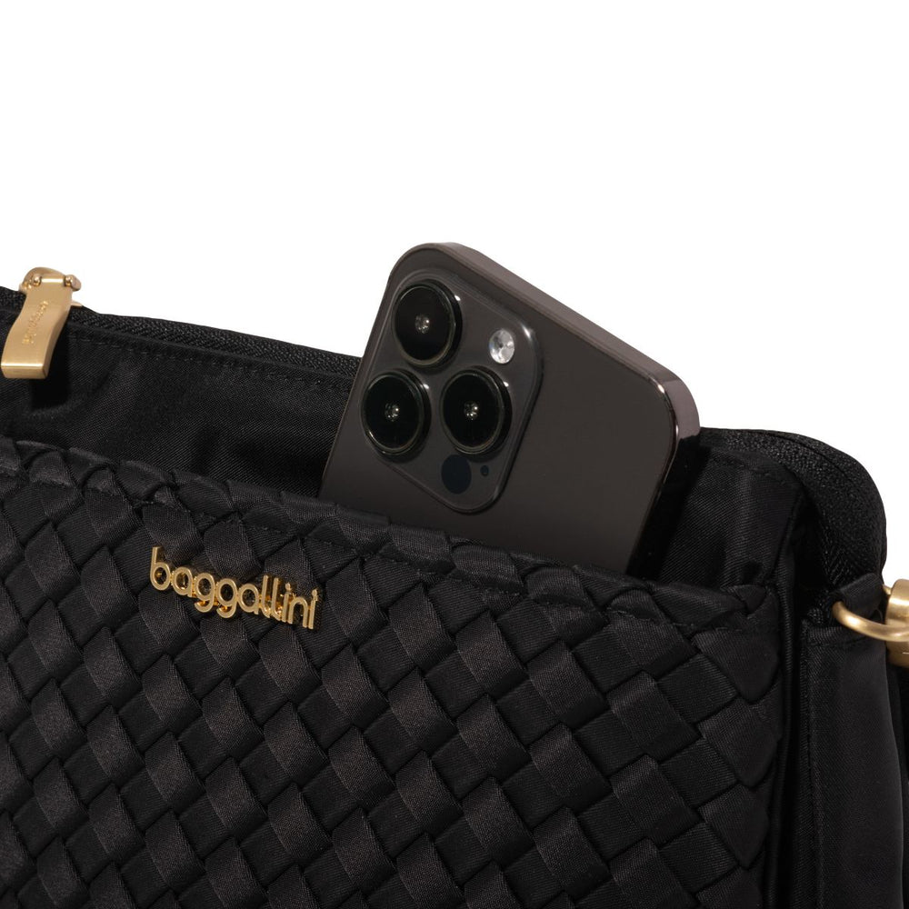 Baggallini Women's Perry Woven Crossbody - Black