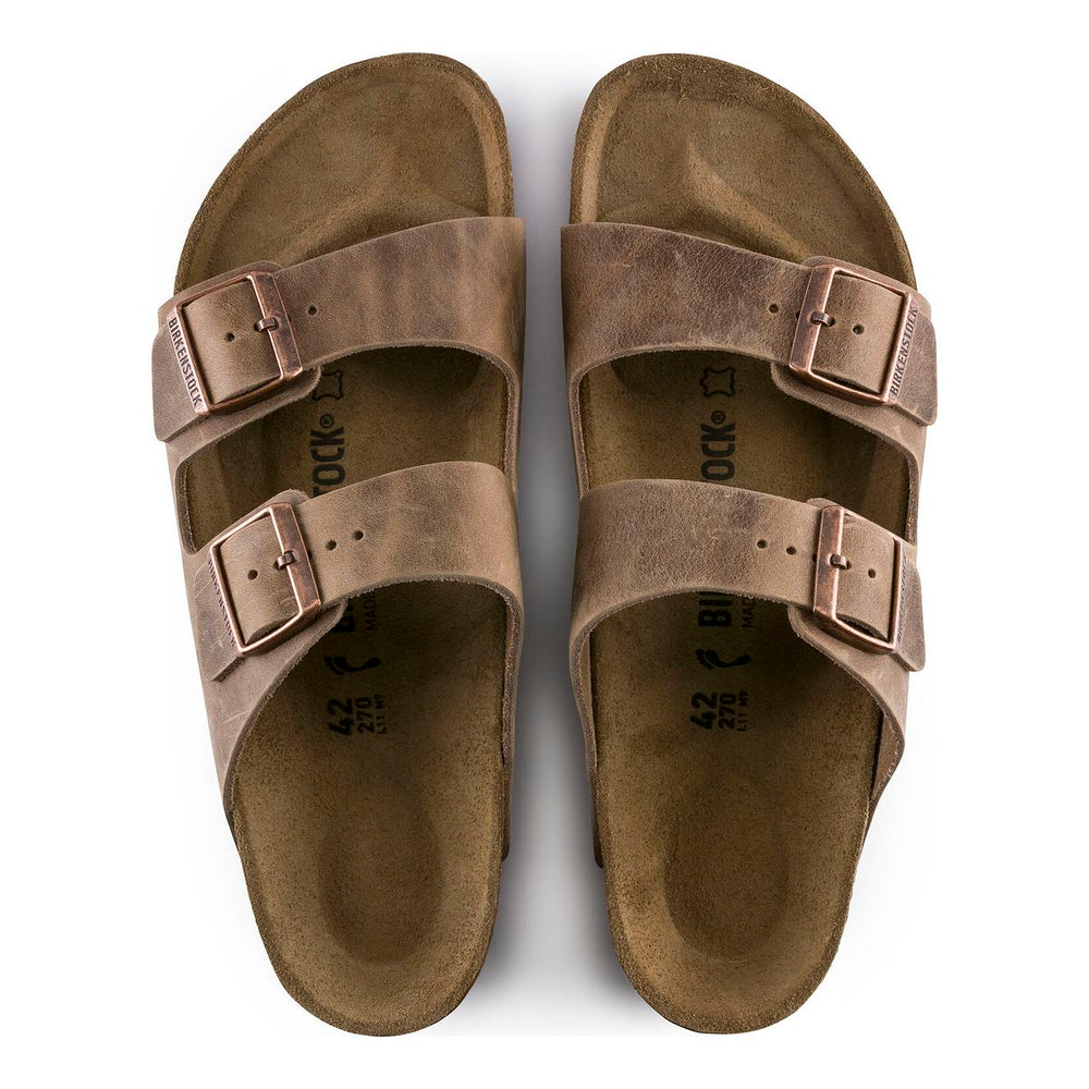 Birkenstock Arizona Oiled Leather Sandal — Tobacco