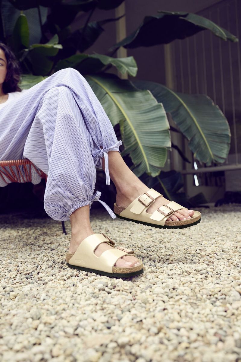 Birkenstock Arizona Birko-Flor – Graceful Pearl White