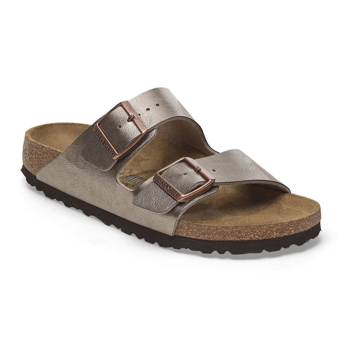 Birkenstock Arizona Two Strap Adjustable Sandal for Women in Graceful Taupe Shimmer. Style 1029470 